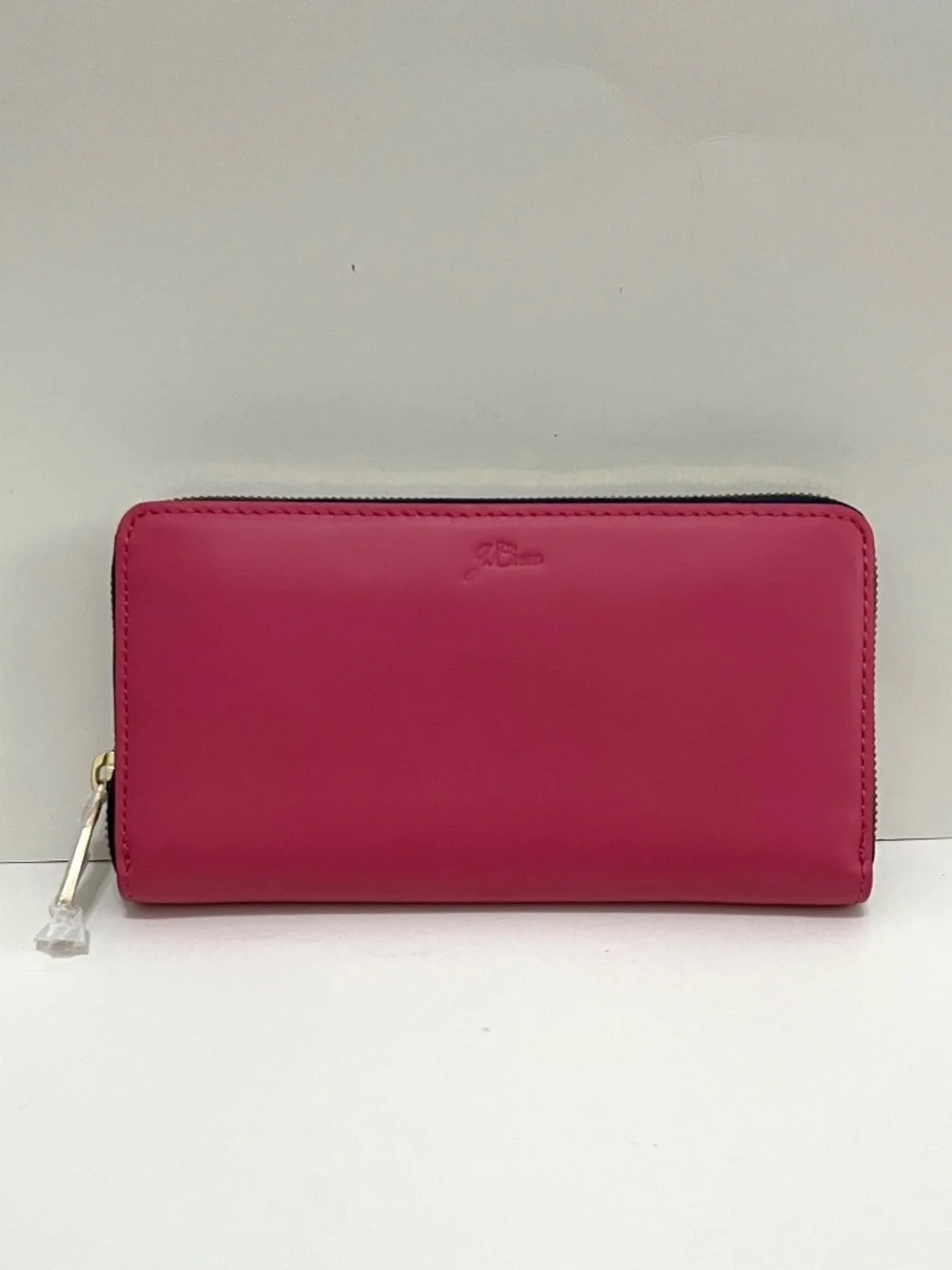 NWT J. Crew Italian Leather Continental Wallet - Crisp Begonia